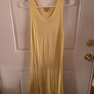 Sakkas Yellow Embroidered Dress